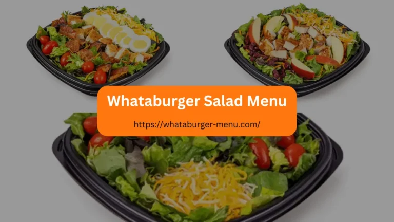 Whataburger Salad Menu with Prices 2024